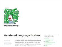Tablet Screenshot of dogpossum.org